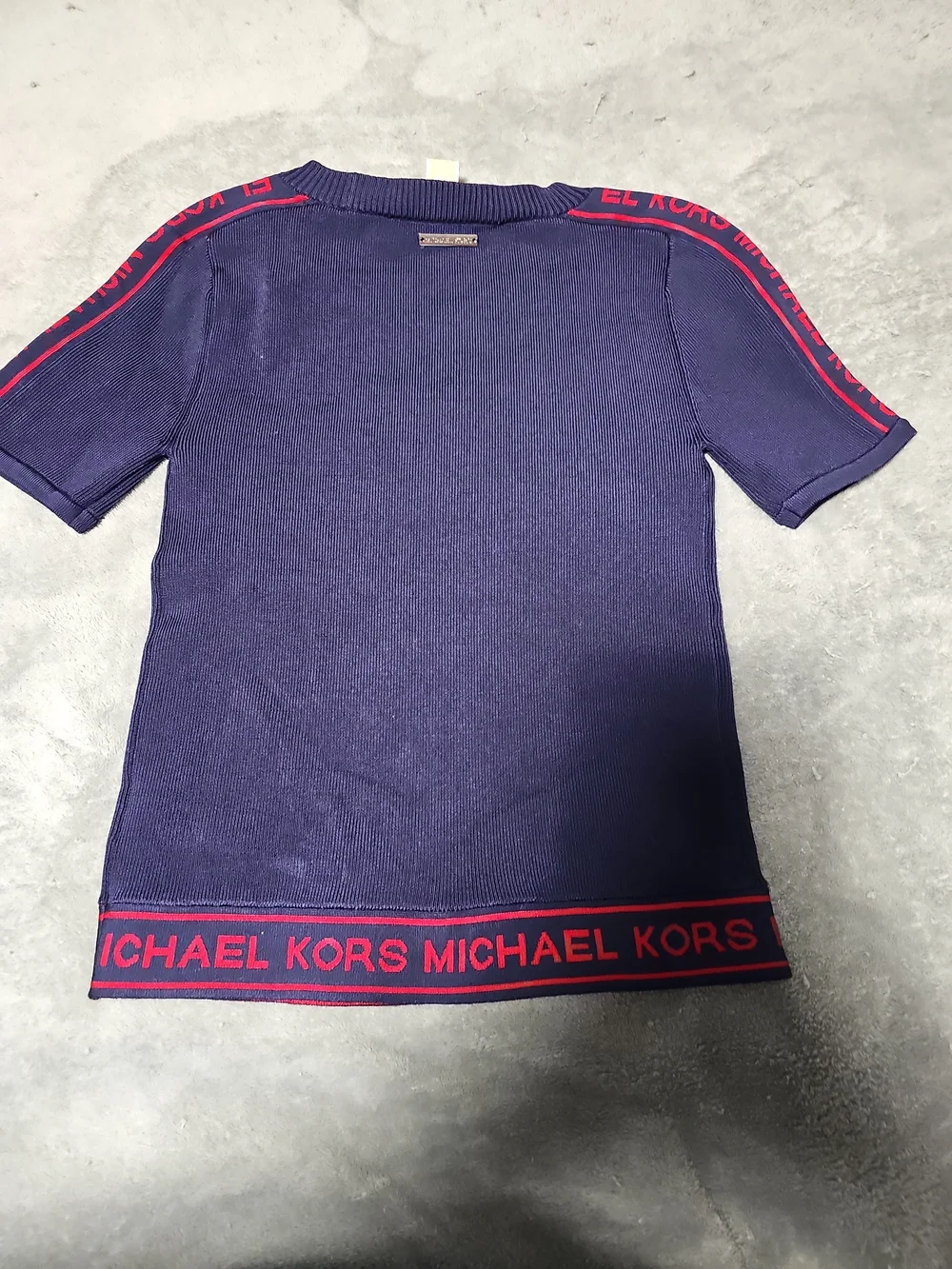 Michael Kors XXS Logo Tape Stretch Viscose Top - XXS - New Old Stock